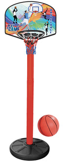 Canestro da Basket per Bambini 59x59x215 cm con Palla Super Basketball