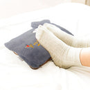 Borsa Acqua Calda Elettrica Ricaricabile Scaldamani Peluche Grigio