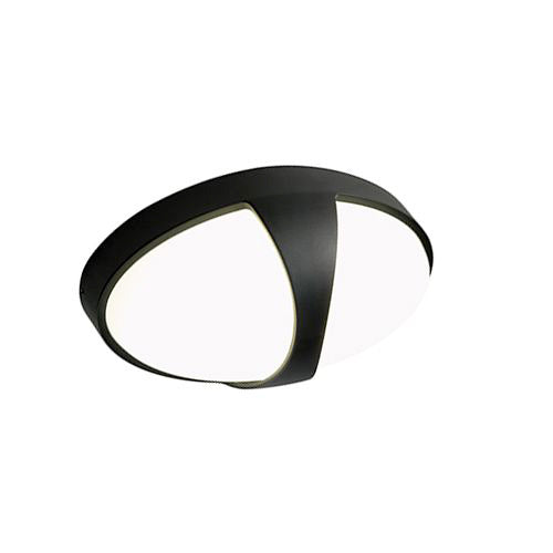 prezzo Plafoniera da Esterno a LED 15W Ovale con Fascia Sovil Doris Nero
