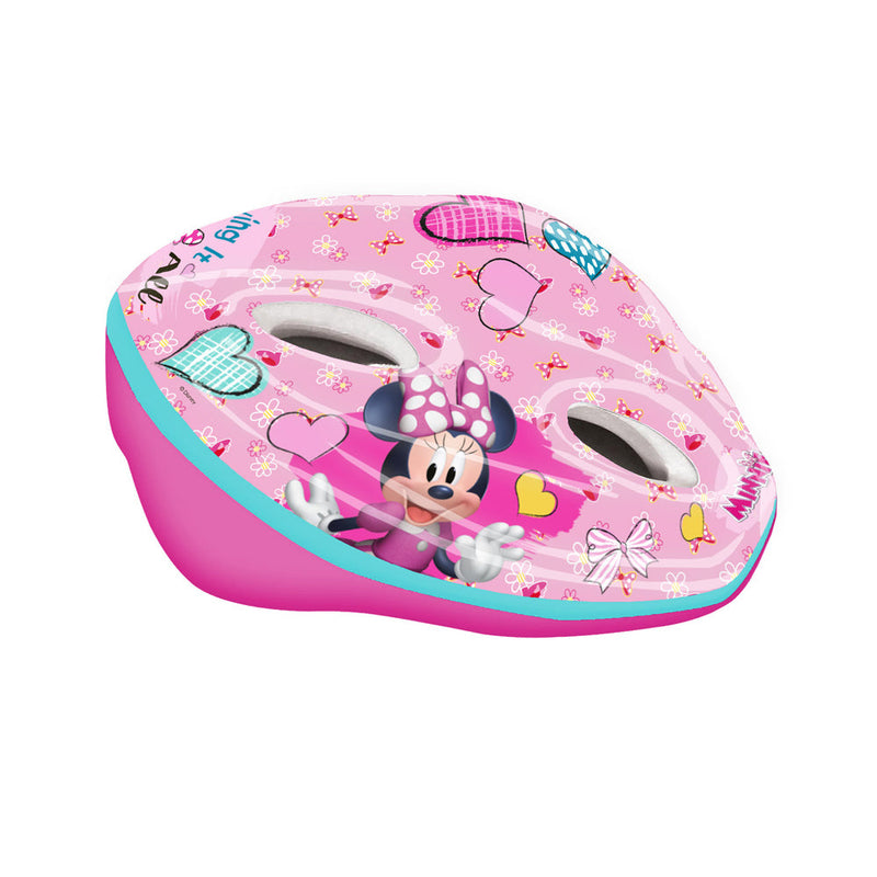 Casco per Bambina Misura 52-56 cm con Fori di Aerazione con Licenza Disney Minnie