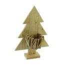 Portacandele legno albero 1p cm 25x7,5xh38