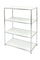 Scaffale in Acciaio Cromato 4 Ripiani Bianchi Tosini E-408012W