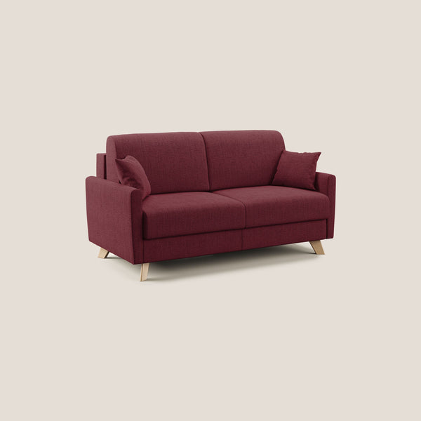 Divano Letto 2 Posti 160x94x97 cm in Tessuto Rosso online