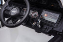 Macchina Elettrica per Bambini 12V 2 Posti con Licenza Jeep Wrangler Rubicon Bianca