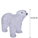 Orso con 80 Led H38 cm in Plastica