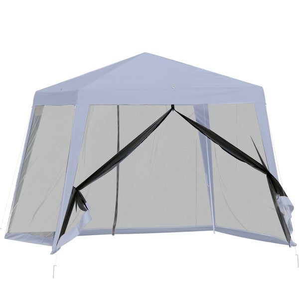 prezzo Gazebo da Giardino 3x3m con Zanzariera Grigio