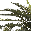 Set 3 Mini Felce Artificiale con 22 Foglie Altezza 36 cm Verde