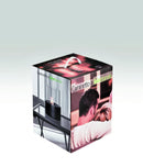 Biocamino da Tavolo 22x22xH27 cm in Metallo e Vetro Duecilindri Nero