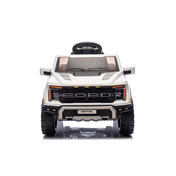 prezzo Macchina Elettrica per Bambini Ford Raptor 12V con Telecomando Bluetooth Luci LED e Tappetini Inclusi Bianco