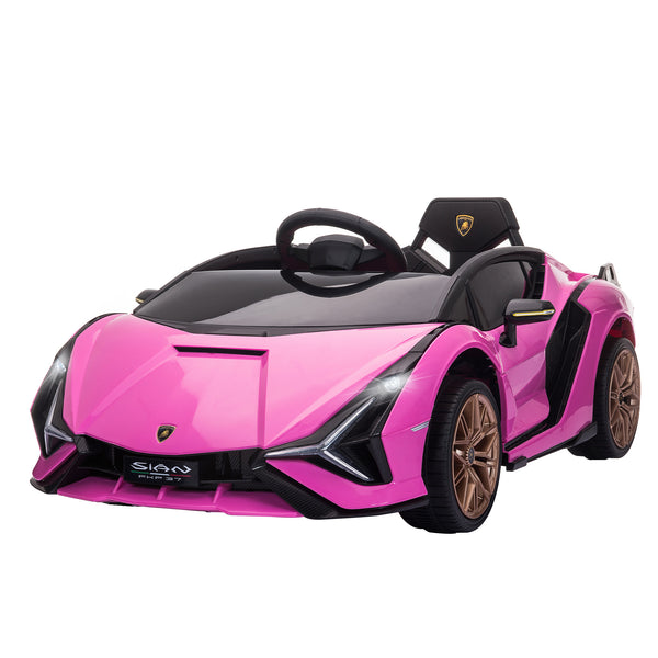 acquista Macchina Elettrica per Bambini 12V con Licenza Lamborghini Sian FKP 37 Rosa