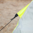 Tenda da Campeggio 3-4 Persone a Cupola 300x300x180cm Impermeabile e Anti UV Giallo e Grigio-8