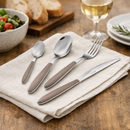 Servizio Set di Posate 24 pezzi in Acciaio Inox Eme Vero Nocciola 408
