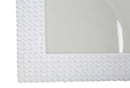 Cornice Cobble Glam 26x1,5x31,5 cm in Poliresina e Vetro Bianco