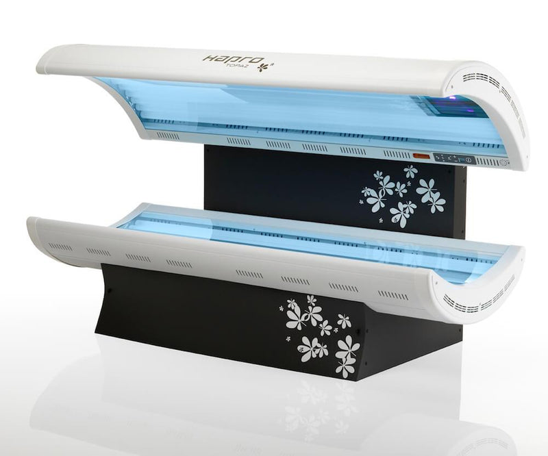 Lettino Solare Abbronzante con Lampada Visto Ad Alta Pressione Hapro Topaz 24/1 Combi