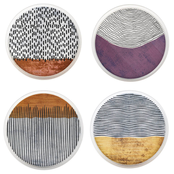 prezzo Set 4 Piatti Piani Ø27x2,5 cm  in Ceramica VdE Tivoli 1996 Switch