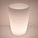 Vaso Luminoso da Giardino a LED Ø40 cm in Resina 5W Cypress Bianco Neutro