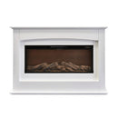 Camino Elettrico da Pavimento Effetto Fiamma 1600W Rachel Bianco