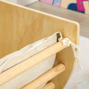 Arco Montessoriano 3 in 1 per Bambini da 18-48 Mesi Arrampicata Tavolino e Dondolo con Cuscino in Pino Color Legno      