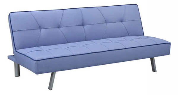 sconto Divano Letto 3 Posti 83x74x175 cm in Tessuto Motti Darcy Azzurro