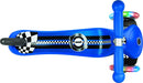 Monopattino a 3 Ruote a LED 3 Altezze Max 50Kg Globber PRIMO Fantasy Lights Up Racing Blu