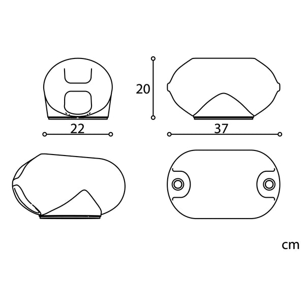 prezzo Boa Luminosa Galleggiante con Pannello Solare Interno Luce Blu  Sined