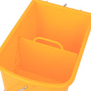 Carrello Pulizie Secchio 20L con Separatore Acqua e Strizzatore Rimovibile 60x27x70.5 cm 