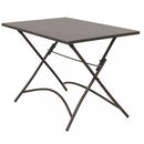 Tavolo Bristol 110x70x72 h cm in Acciaio Taupe