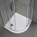 Box Doccia Semicircolare 2 Ante Scorrevoli in Cristallo Trasparente 6mm H195 Bonussi Giuly Varie Misure