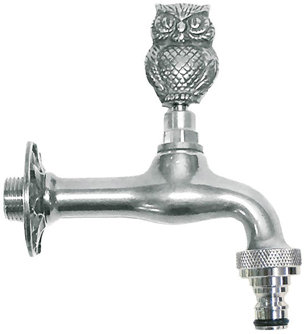 prezzo Rubinetto per Fontana da Giardino in Ottone Cromato con Attacco Rapido Morelli Gufo