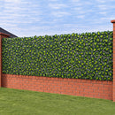 Siepe Artificiale Sintetica 1x 3 m Rotolo Rete Anticaduta con Foglie Estive      