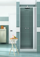 Porta Parete Doccia  1 Anta a Soffietto Apertura Laterale In PVC H185 Caldoni Vens