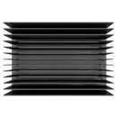 Braciere da Esterno a Legna in Acciaio 60x40x17,5 cm Flig Austin 60 Nero