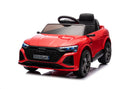 Macchina Elettrica per Bambini 12V Licenza Ufficiale Audi SQ8 E-Tron con Telecomando e Sedile Pelle Rosso