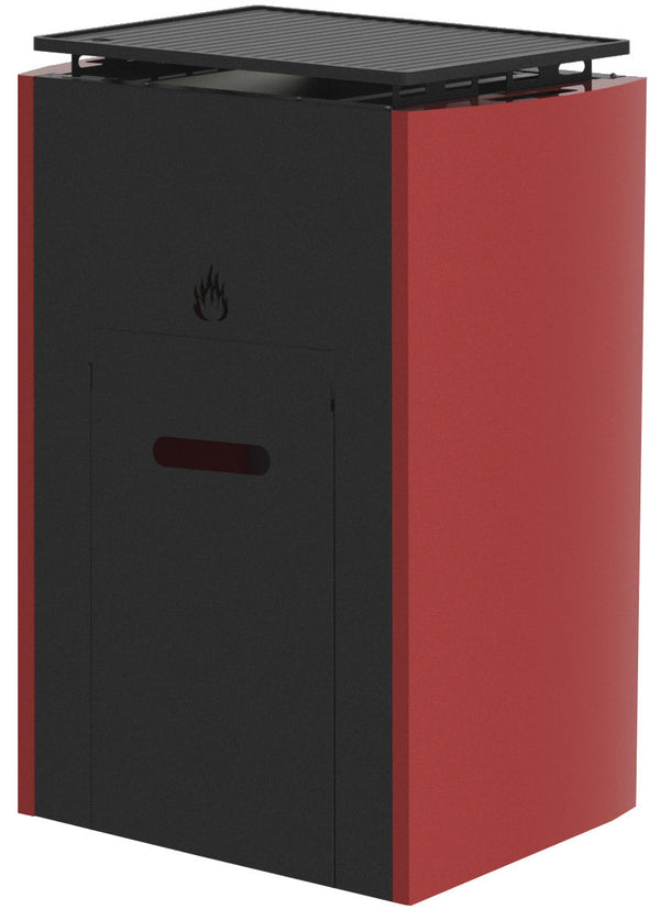 sconto Barbecue Pirolitico a Pellet Piastra in Ghisa Vannini Mito Nero e Rosso