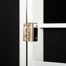 Armadio Portagioie a Specchio 35,5x30x142,5 cm Inclinazione Regolabile Bianco