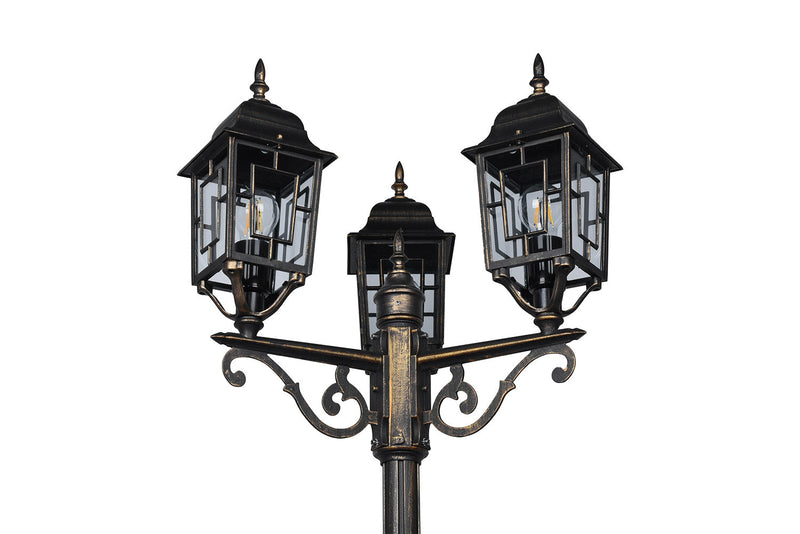 Lampione da Esterno Attacco E27 in Alluminio Ruggine 