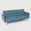 Divano Letto Clic Clac 172x86x80 cm in Tessuto Blu