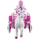 Carrozza Elettrica per Bambine 132x72x87 cm 7,2V con Licenza Disney Princess