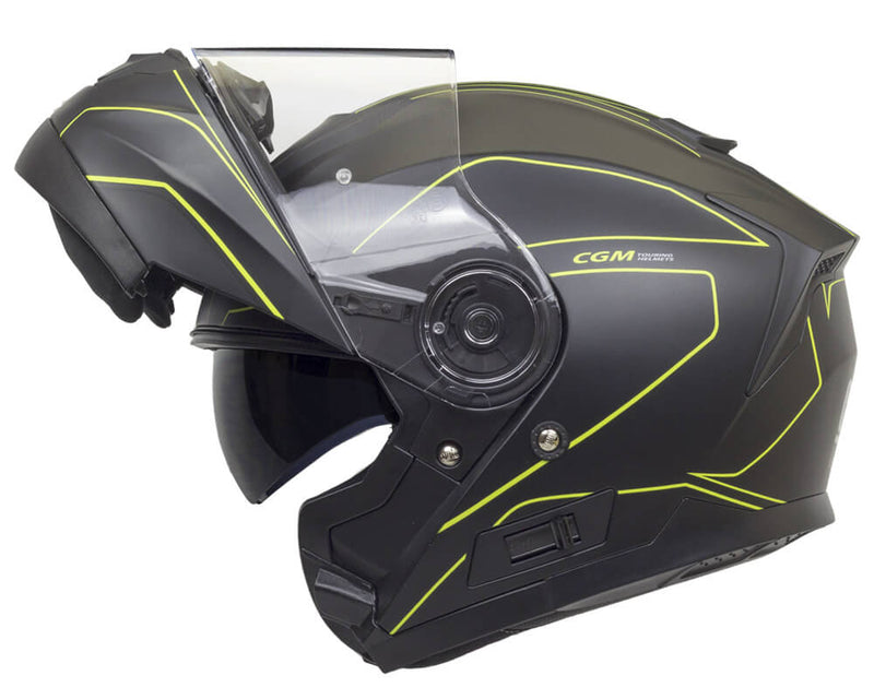 Casco Integrale per Scooter Visiera Lunga CGM Kyoto 506G Nero Opaco Varie Misure