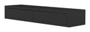 Mensola da Parete con 2 Cassetti 88,2x13,4x23,7 cm in Fibra di Legno Domino Maxi Nero Seconda Scelta