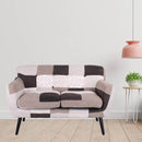 Divano 2 Posti 130x80x68 cm in Tessuto Elegant