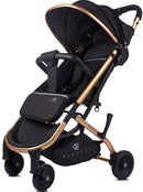 Passeggino Trolley Pieghevole per Bambini Barotti Primo XL Nero/Oro Rosa