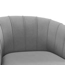 Poltrona Imbottita 71x72x75 cm in Velluto Grigio