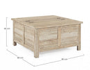 Tavolino 80x80x45h cm con Contenitore Mayra