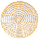 Set 6 Tovagliette Tonda in Rafia Ø39 cm Villa d'Este Home Tivoli Spiral