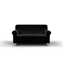 Copridivano 1, 2 E 3 Posti Elasticizzato in Tessuto Nero