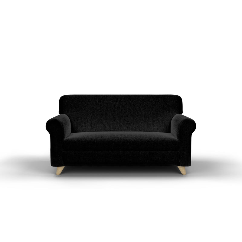 Copridivano 1, 2 E 3 Posti Elasticizzato in Tessuto Nero