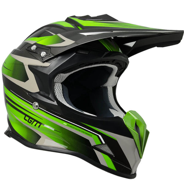 online Casco Integrale per Moto Cross con Frontino CGM Track 601G Verde