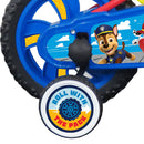 Bicicletta per Bambini 12" Paw Patrol Freno Caliper e Stabilizzatori in Acciaio Hi-Ten Rosso