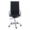 Poltrona da Ufficio Isabelle 60x60x115/125 h cm in Poliuretano Nero